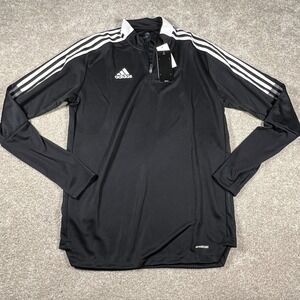 Adidas Mens Black TRIO21 TR Sports Performance Soccer Top Size‎ M NWT